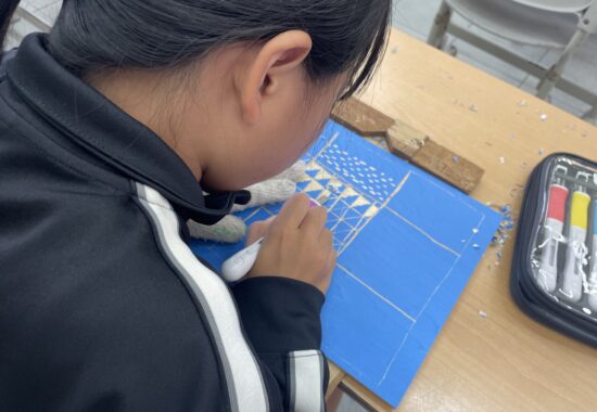 もよう版画 4年生