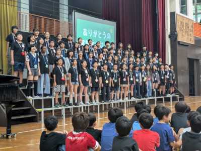 心に残る門出 6年生を送る会