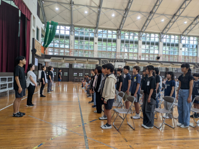 門出への誓い 卒業証書授与式予行