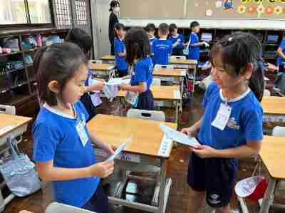 つながる笑顔と自己紹介 1年生