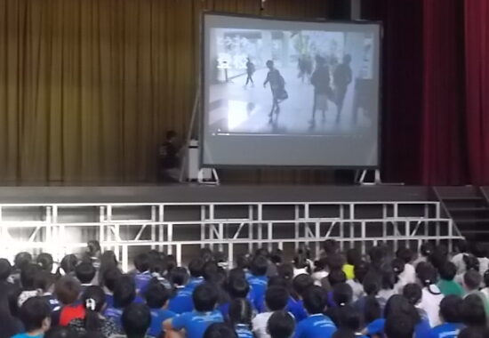 未来へつなぐ挨拶 チャンギっ子集会