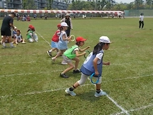 バトンに託す 低学年リレーリハーサル